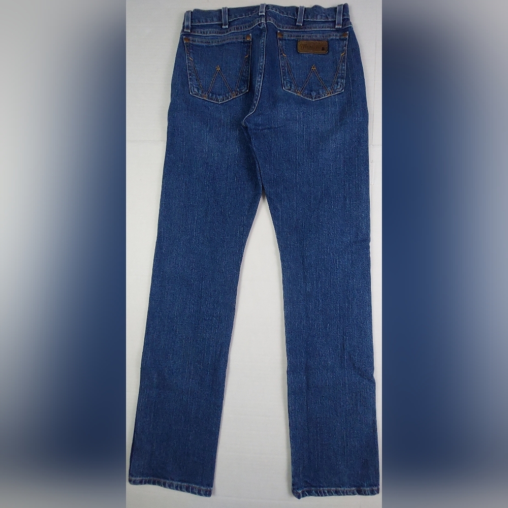 Wrangler Rooted Collection Alabama Jeans Mens Size 29x34 Blue Denim Made In USA
